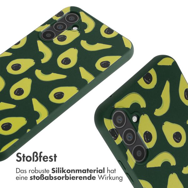 imoshion Silikonhülle design mit Band für das Samsung Galaxy A34 (5G) - Avocado Green