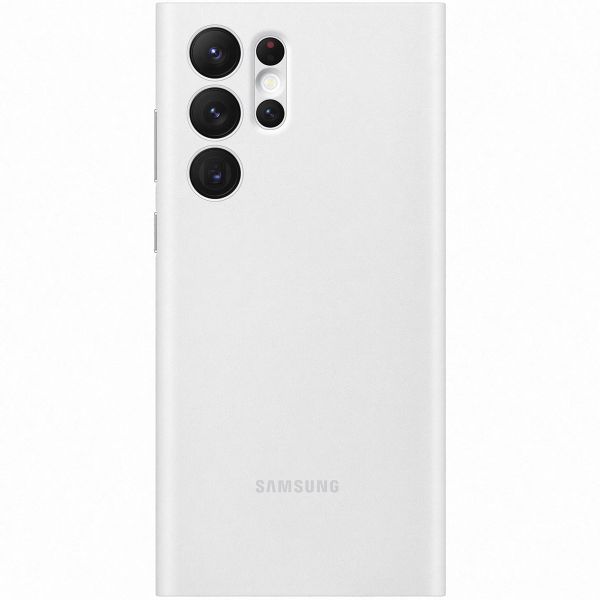 Samsung Original Clear View Cover Klapphülle für das Galaxy S22 Ultra - White