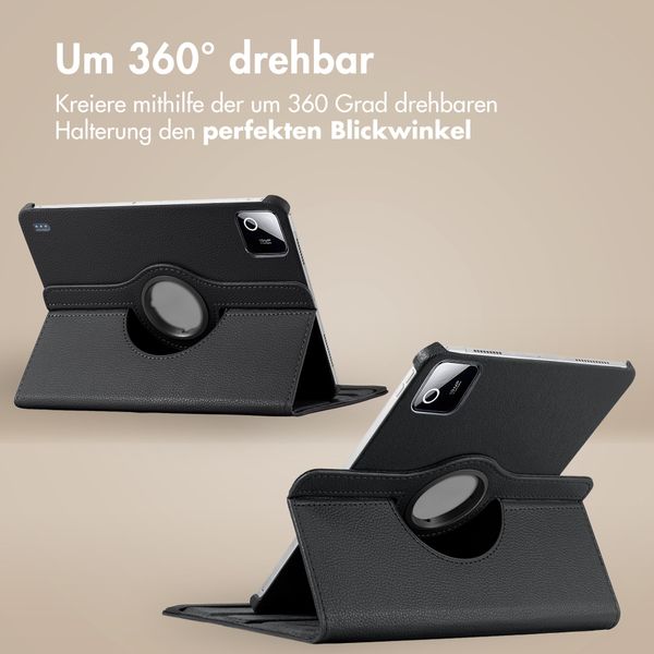 imoshion 360° drehbare Klapphülle Xiaomi Pad 8 / 8 Pro - Schwarz