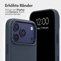 Accezz 2-in-1 Klapphülle aus Leder mit MagSafe Apple iPhone 18 Pro Max / 17 Pro Max - Nightfall Blue