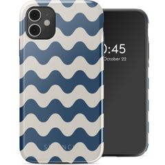 Selencia Vivid Tough Back Cover für das iPhone 11 - Wave Vibes Classic Blue