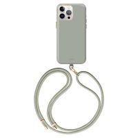 Coehl Crème MagSafe Back Cover mit Band für das iPhone 15 Pro Max - Soft Sage