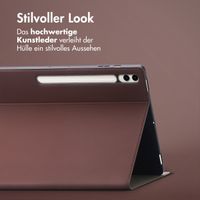 Accezz Classic Klapphülle Samsung Galaxy Tab S10 Plus / Tab S9 FE Plus / Tab S9 Plus - Braun