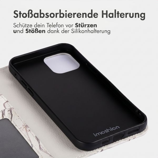 imoshion Design Klapphülle Apple iPhone 12 (Pro) - Sandy Marble