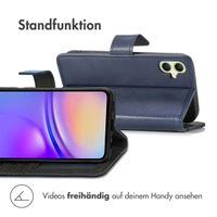 imoshion Luxuriöse Klapphülle Samsung Galaxy A05s - Dunkelblau
