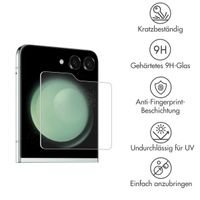 Accezz Privacy Displayschutz aus gehärtetem Glas für das Samsung Galaxy Z Flip 6 / Z Flip 5