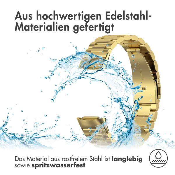 imoshion Edelstahlarmband für das Fitbit Charge 5 / Charge 6 - Gold