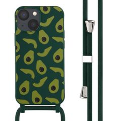 imoshion Silikonhülle design mit Band für das iPhone 13 Mini - Avocado Green