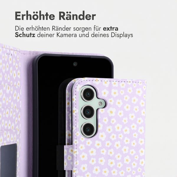imoshion Design Klapphülle Samsung Galaxy S25 - White Daisy