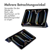 imoshion Trifold Klapphülle Apple iPad Pro 13 (2024) M4 - Dunkelblau