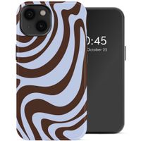 Selencia Vivid Back Cover Apple iPhone 14 - Dream Swirl Chocolate