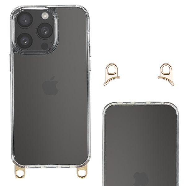 Selencia Backcover mit abnehmbaren Haken Apple iPhone 15 Pro Max - Transparent