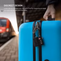 Fixed Tag Lock mit Apple Find My Unterstützung - TSA Reiseschloss für den Koffer - Schwarz