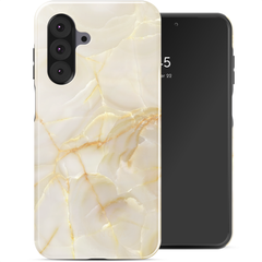 Selencia Vivid Back Cover Samsung Galaxy A26 - Golden Beige Marble