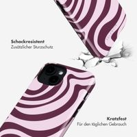 Selencia Vivid Rückabdeckung mit MagSafe Apple iPhone 14 - Wavy Swirl Pink Plum