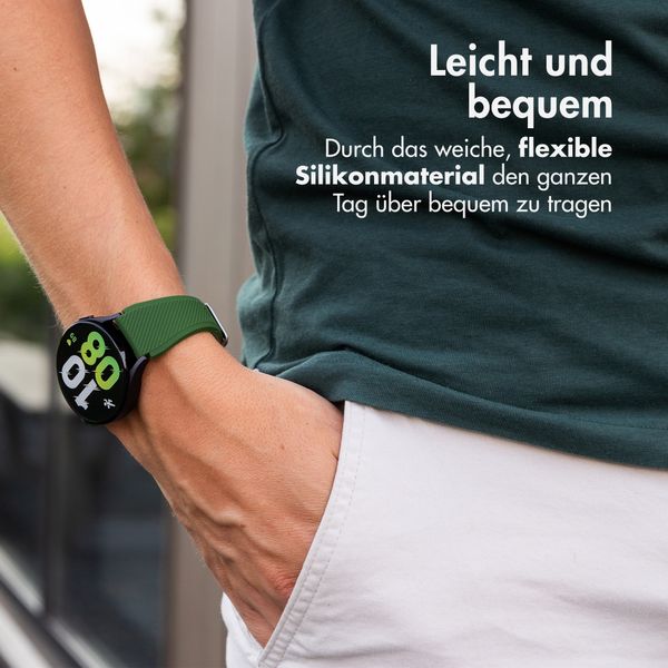 imoshion Flexibles Silikonarmband - Universeller 22-mm-Anschluss - Dunkelgrün