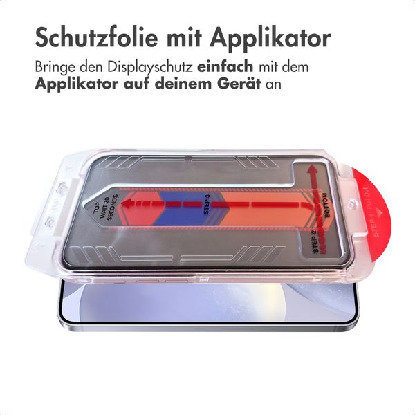Accezz Sichtschutz-Schutzglas mit Applikator Samsung Galaxy S24 FE