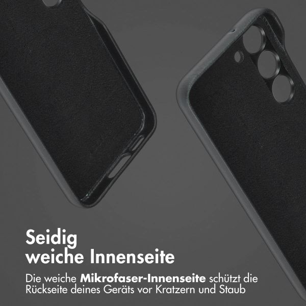 Accezz 2-in-1 Klapphülle aus Leder mit MagSafe für das Samsung Galaxy S23 - Onyx Black