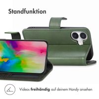 imoshion Luxuriöse Klapphülle Apple iPhone 16 - Grün