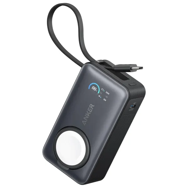 Anker MagGo | Powerbank 10.000 mAh - Für Handy und Apple Watch - Schwarz