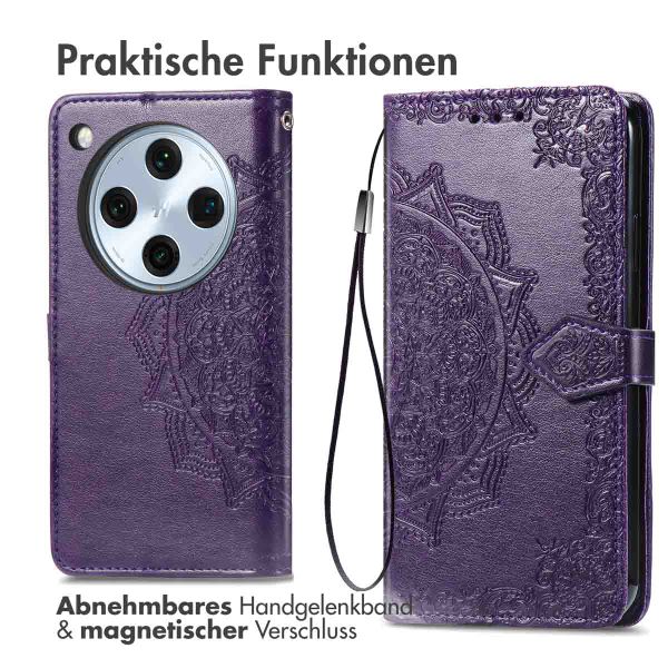 imoshion Mandala Klapphülle Oppo Find X8 Pro - Violett
