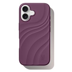 iDeal of Sweden Soft Swirl Silicone MagSafe Hülle Apple iPhone 16 - Velvet Plum