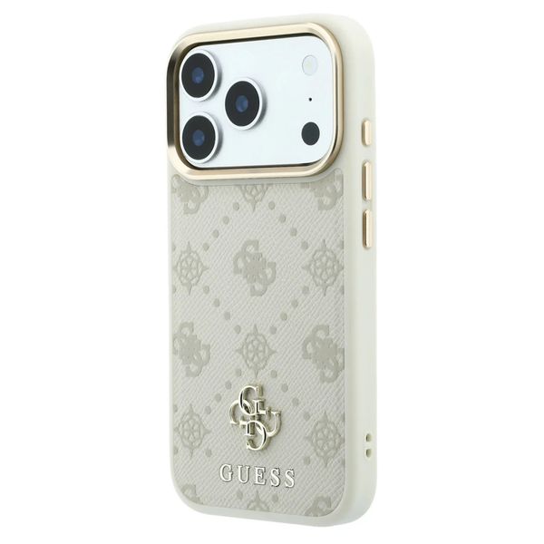 Guess 4G Metal Logo Back Cover Apple iPhone 18 Pro Max / 17 Pro Max - Beige
