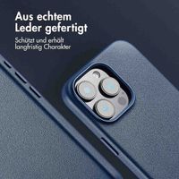 Accezz MagSafe Leather Backcover für das Apple iPhone 16 Pro Max - Nightfall Blue