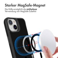 imoshion Rugged Hybrid Carbon Case mit MagSafe Apple iPhone 13 - Schwarz