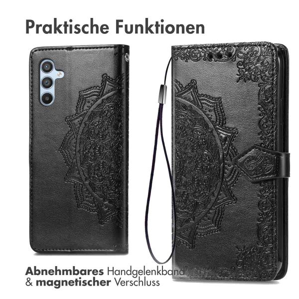 imoshion Mandala Klapphülle Samsung Galaxy A54 (5G) - Schwarz