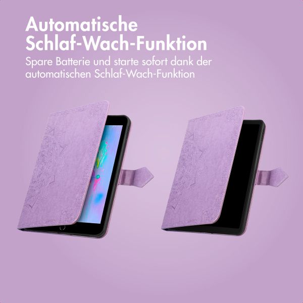 imoshion Mandala Klapphülle Apple iPad 9 (2021) 10.2 Zoll / iPad 8 (2020) 10.2 Zoll / iPad 7 (2019) 10.2 Zoll - Lila / Lilac