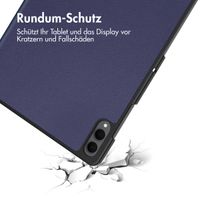 imoshion Trifold Klapphülle Samsung Galaxy Tab S11 Ultra - Dunkelblau