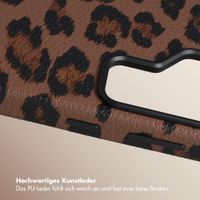 Selencia Sabi Backcover Leopardenmuster mit MagSafe Samsung Galaxy S26 Ultra - Mocha Brown