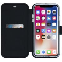 Valenta Impact Wallet Klapphülle Schwarz / Blau für das iPhone Xs Max