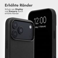 Accezz 2-in-1 Klapphülle aus Leder mit MagSafe Apple iPhone 18 Pro / 17 Pro - Onyx Black
