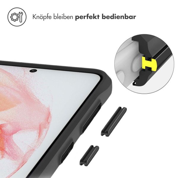 imoshion Rugged Hybrid Case Samsung Galaxy S21 - Schwarz