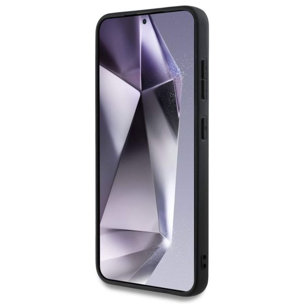 Guess 4G Metal Logo Saffiano Backcover Samsung Galaxy S25 - Schwarz