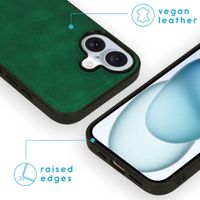 imoshion Entfernbare 2-1 Luxus Klapphülle Apple iPhone 16 - Dunkelgrün
