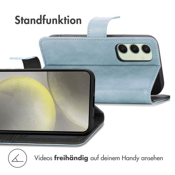 imoshion Luxuriöse Klapphülle Samsung Galaxy S24 FE - Hellblau