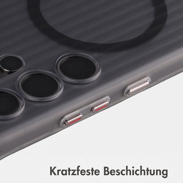 Accezz Lite Backcover mit MagSafe | Fluted | Samsung Galaxy S24 Ultra - Grau
