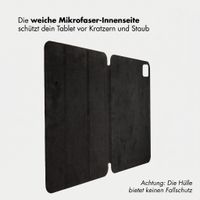 Accezz Leder Trifold Klaphülle Apple iPad Pro 13 (2025) M5 / (2024) M4 - Schwarz