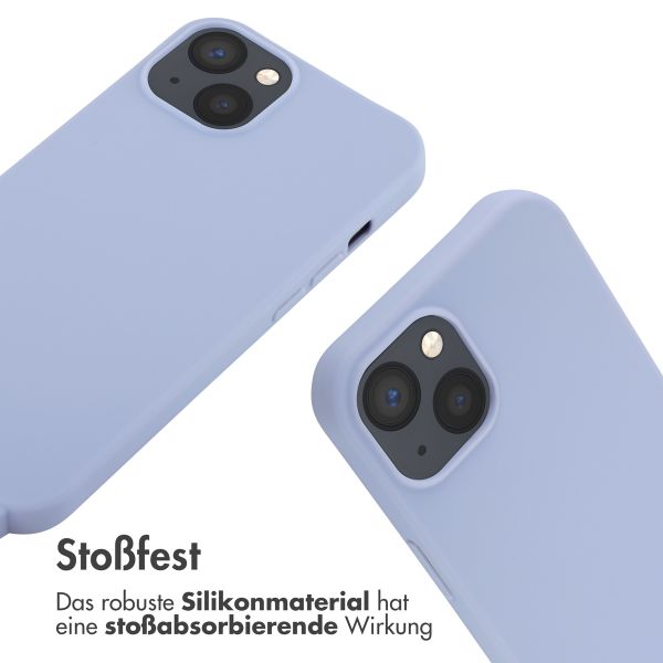 imoshion SilikonHülle mit Band Apple iPhone 13 - Violett