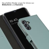 Selencia Echtleder Klapphülle Samsung Galaxy A25 (5G) - Air Blue