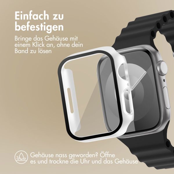 imoshion Full Cover Hard Case für Apple Watch Series 7 / 8 / 9 - 45 mm - Weiß