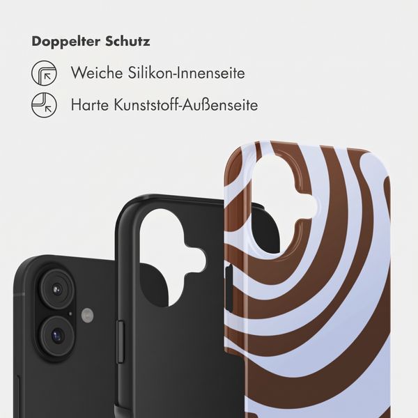 Selencia Vivid Back Cover Apple iPhone 17 - Dream Swirl Chocolate