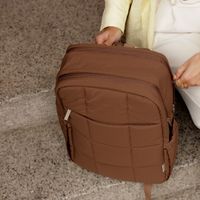 Selencia Vaya Puffy Laptop Rucksack 16 Zoll - Mocha Brown