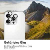 imoshion 2er-Pack Objektivschutz für Kamera für das Apple iPhone 16 Pro / 16 Pro Max - Weiß / Titanium