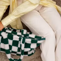 Selencia Zaya Tote Bag - Teddy Laptoptasche 16 Zoll - Checkered Green