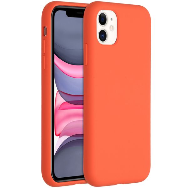 Accezz Liquid Silikoncase für das iPhone 11 - Nectarine