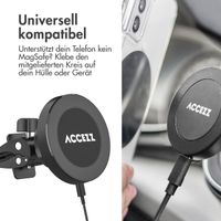 Accezz Handyhalterung für das Auto - MagSafe - Kabelloses Ladegerät - Universell - Lüftungsgitter - Schwarz